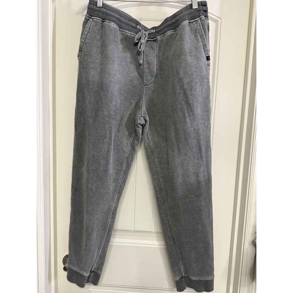 Outerknown SUR Hemp Joggers L Distressed Gray Grunge Skater Sweatpant Streetware